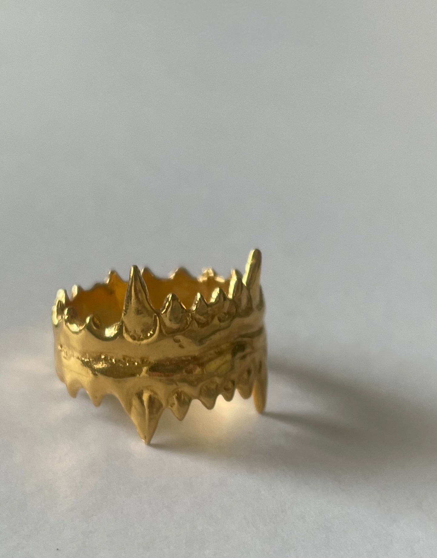 BE KOLD REVERSED Ring GOLD PLATED