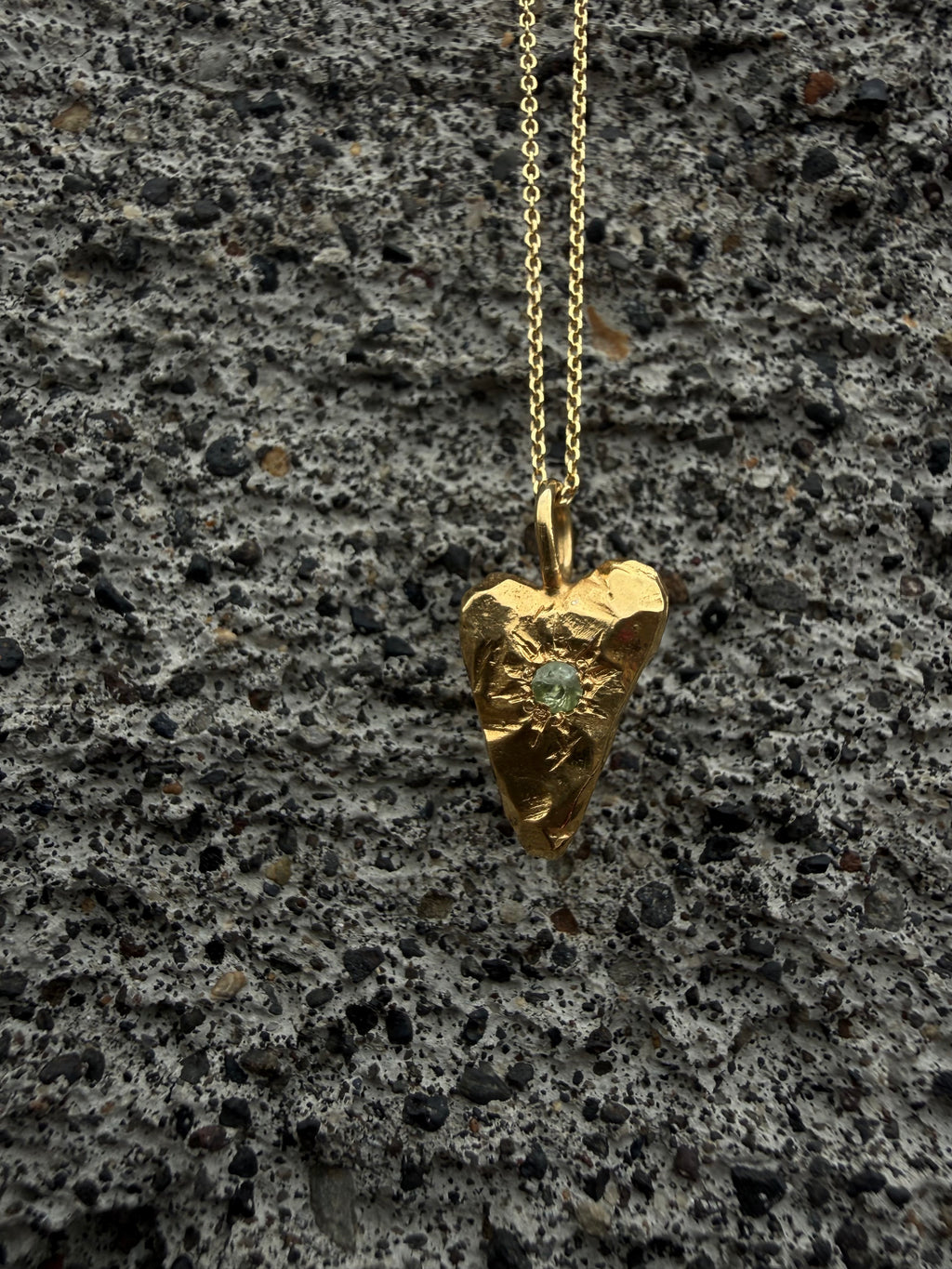 MY HEART Pendant - Green peridot