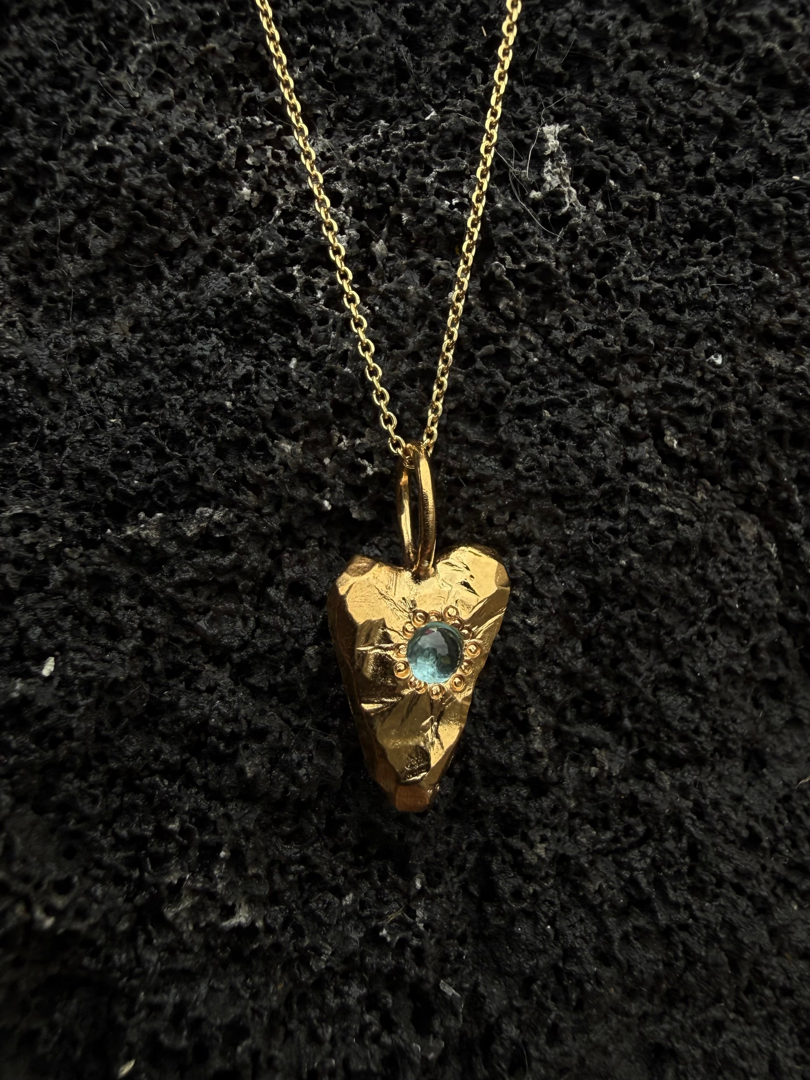 MY HEART - light blue topaz cabochon