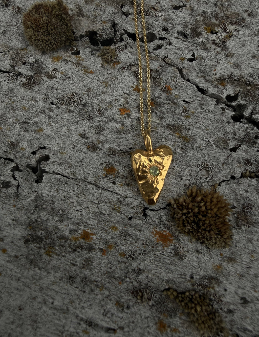 MY HEART Pendant - Green peridot