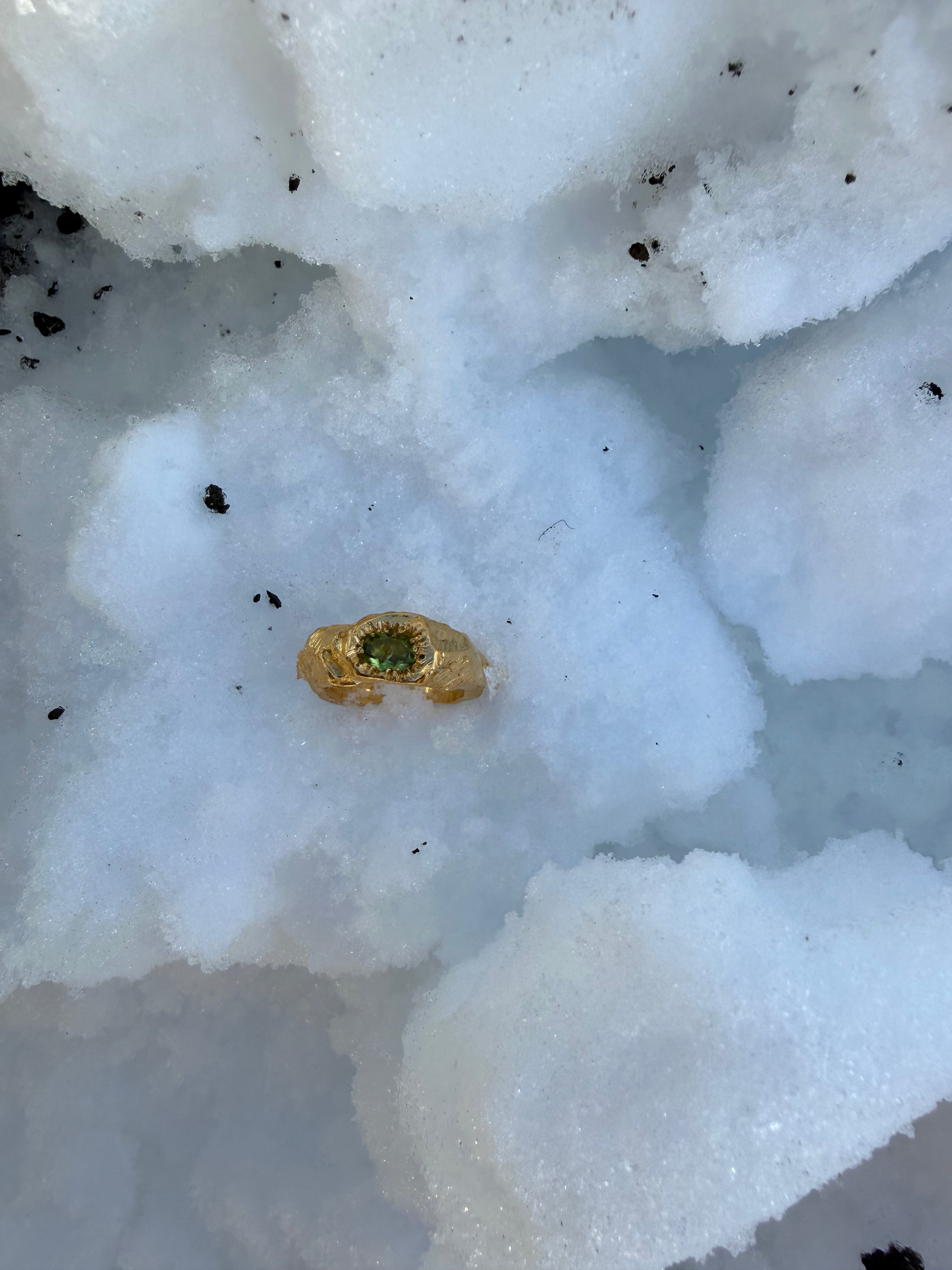 EYJA Ring GOLD PLATED Peridot