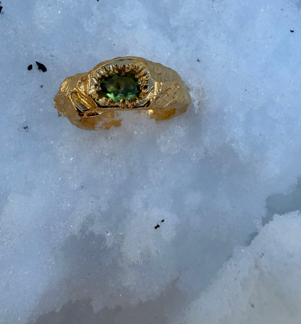 EYJA Ring GOLD PLATED Peridot