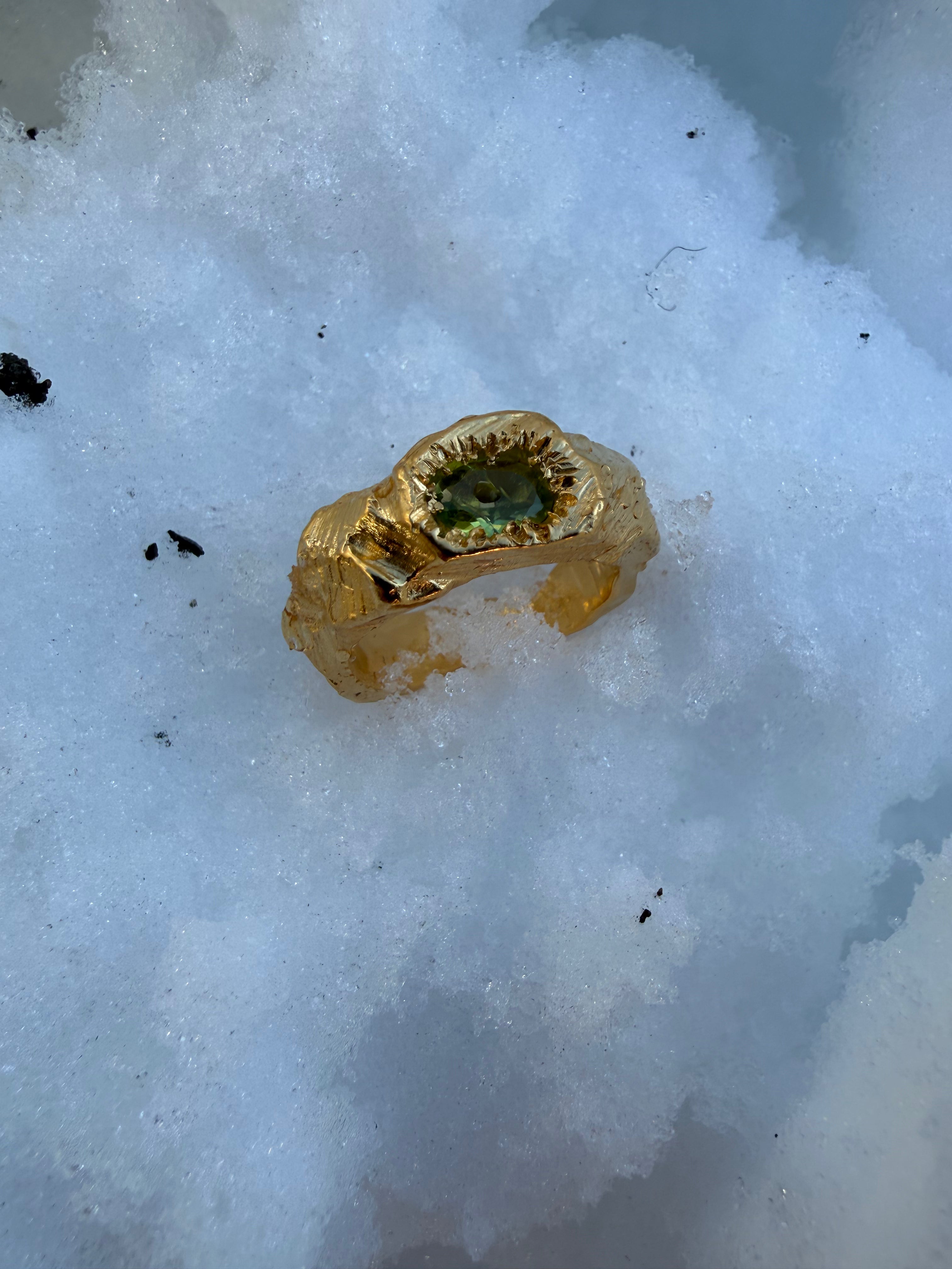 EYJA Ring GOLD PLATED Peridot