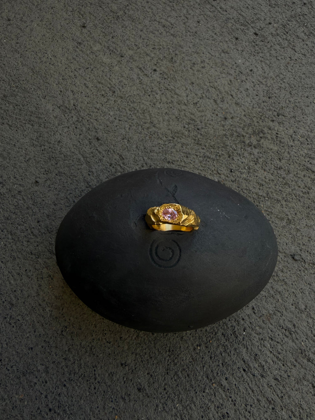 EYJA Ring GOLD PLATED Pink zirkon