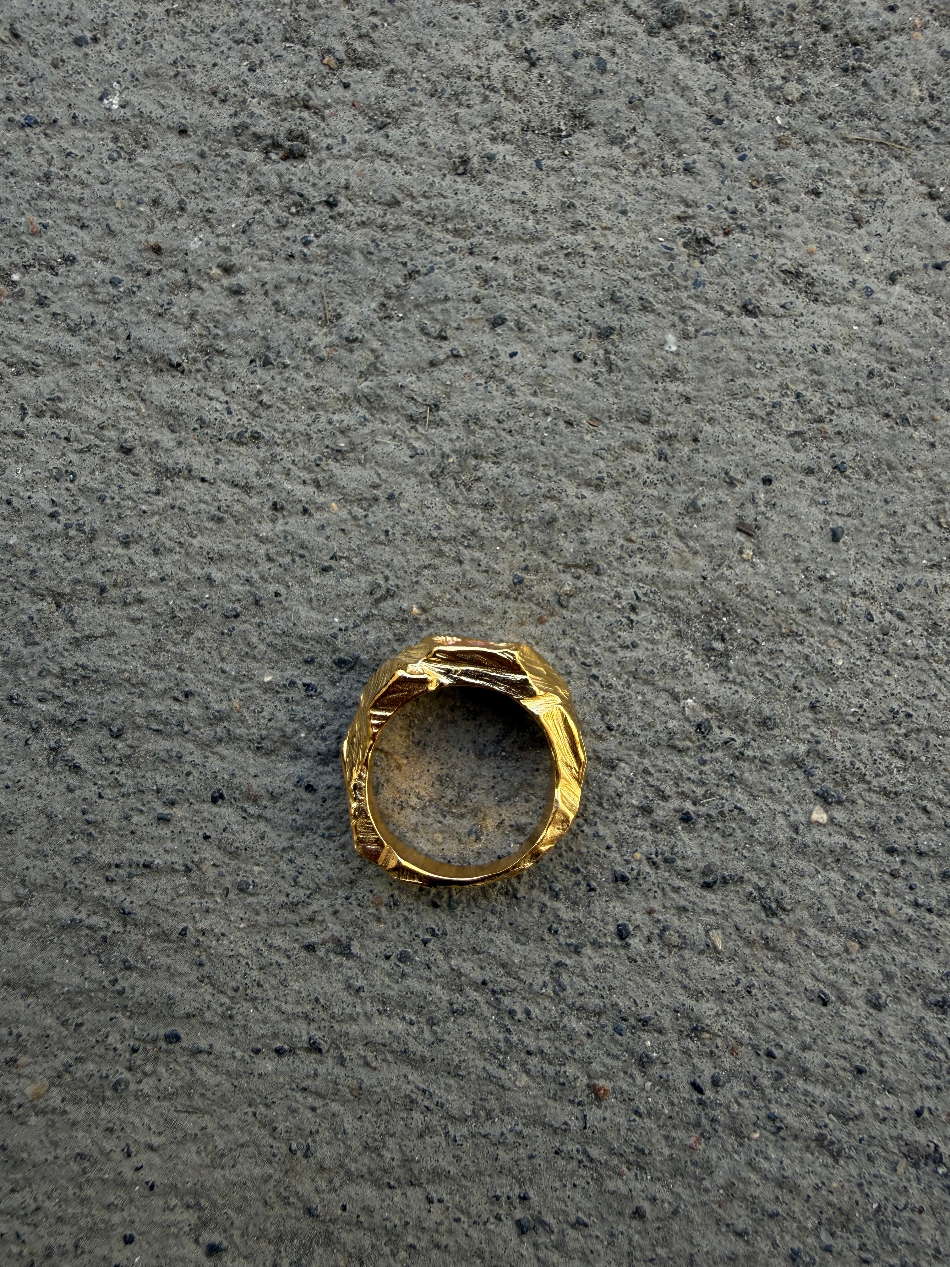 EYJA Ring GOLD PLATED Pink zirkon