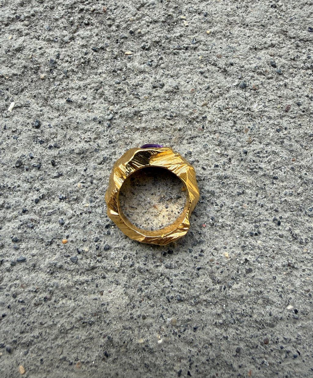 EYJA Ring GOLD PLATED Amethyst