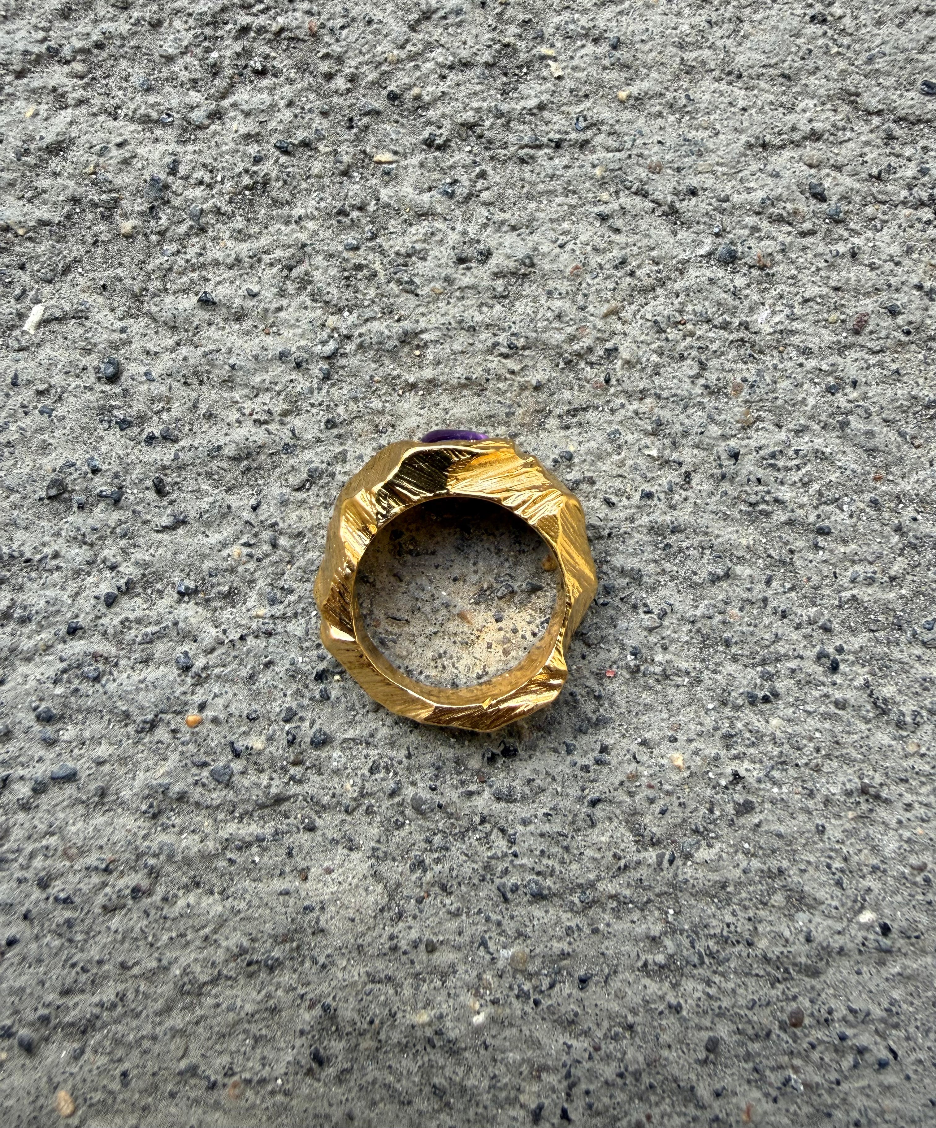 EYJA Ring GOLD PLATED Amethyst