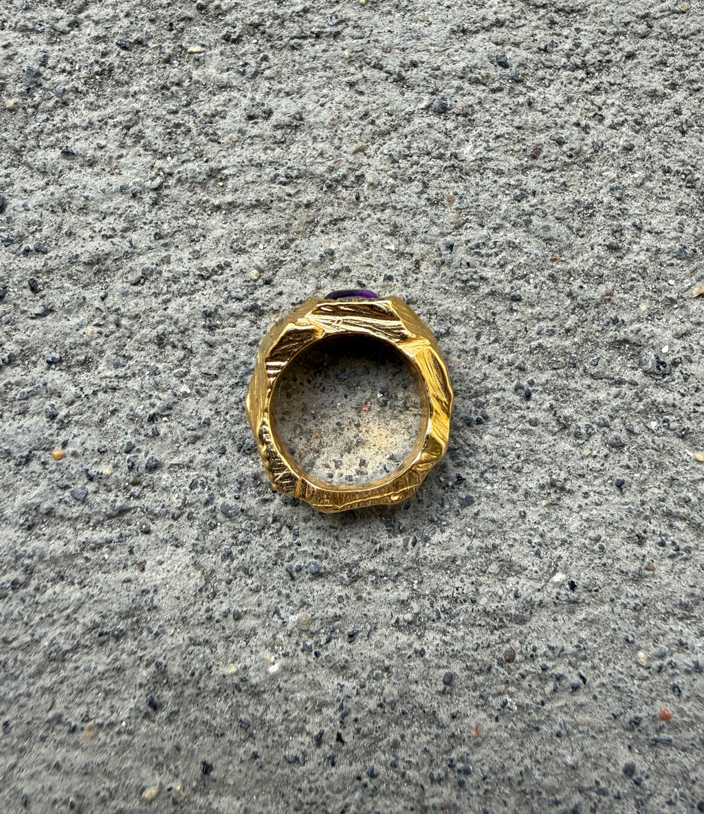 EYJA Ring GOLD PLATED Amethyst