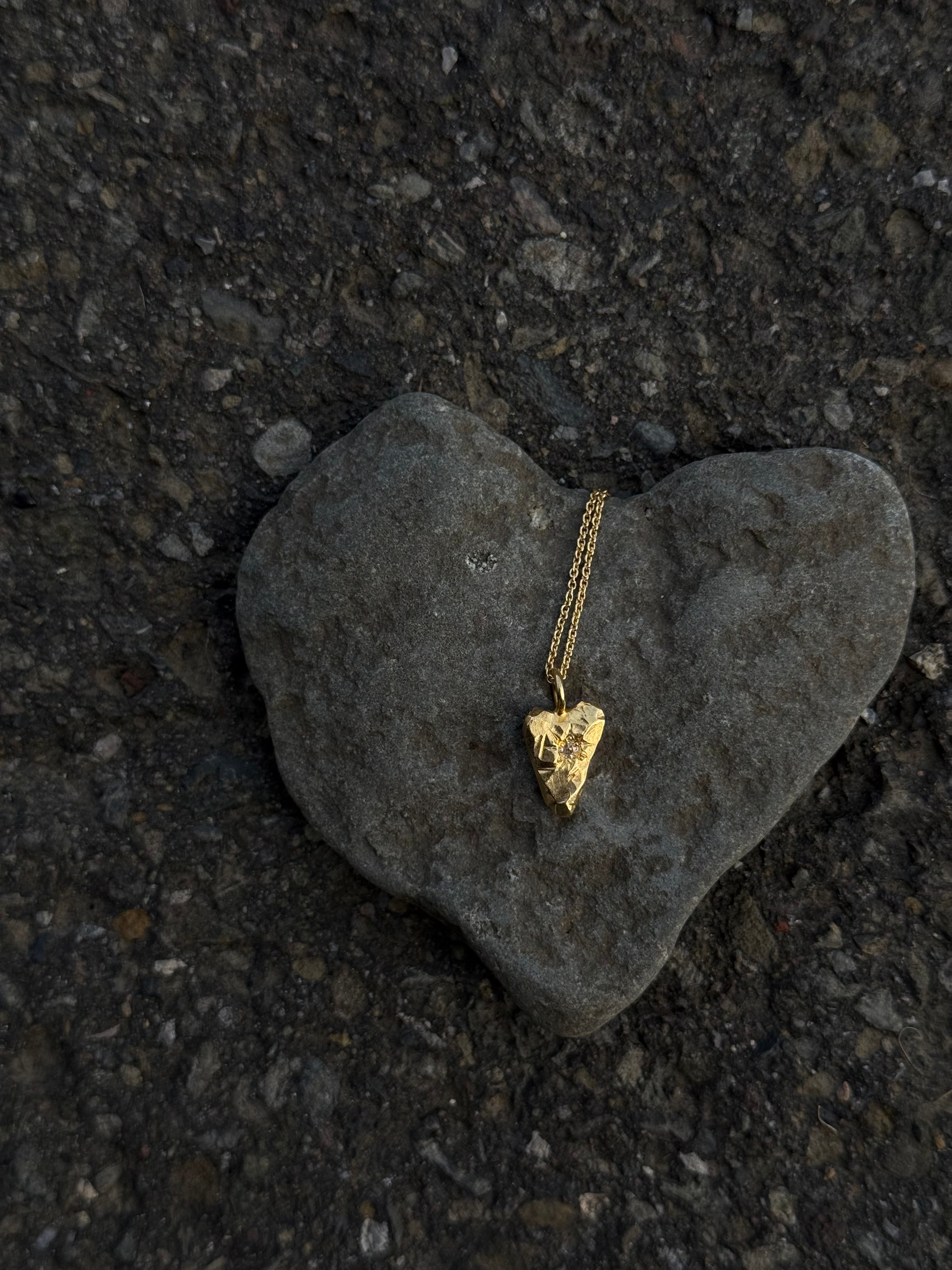 MY HEART Pendant Clear Zirkon