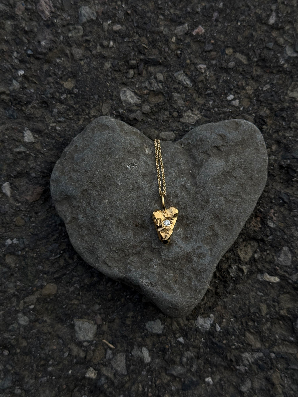MY HEART Pendant Clear Zirkon