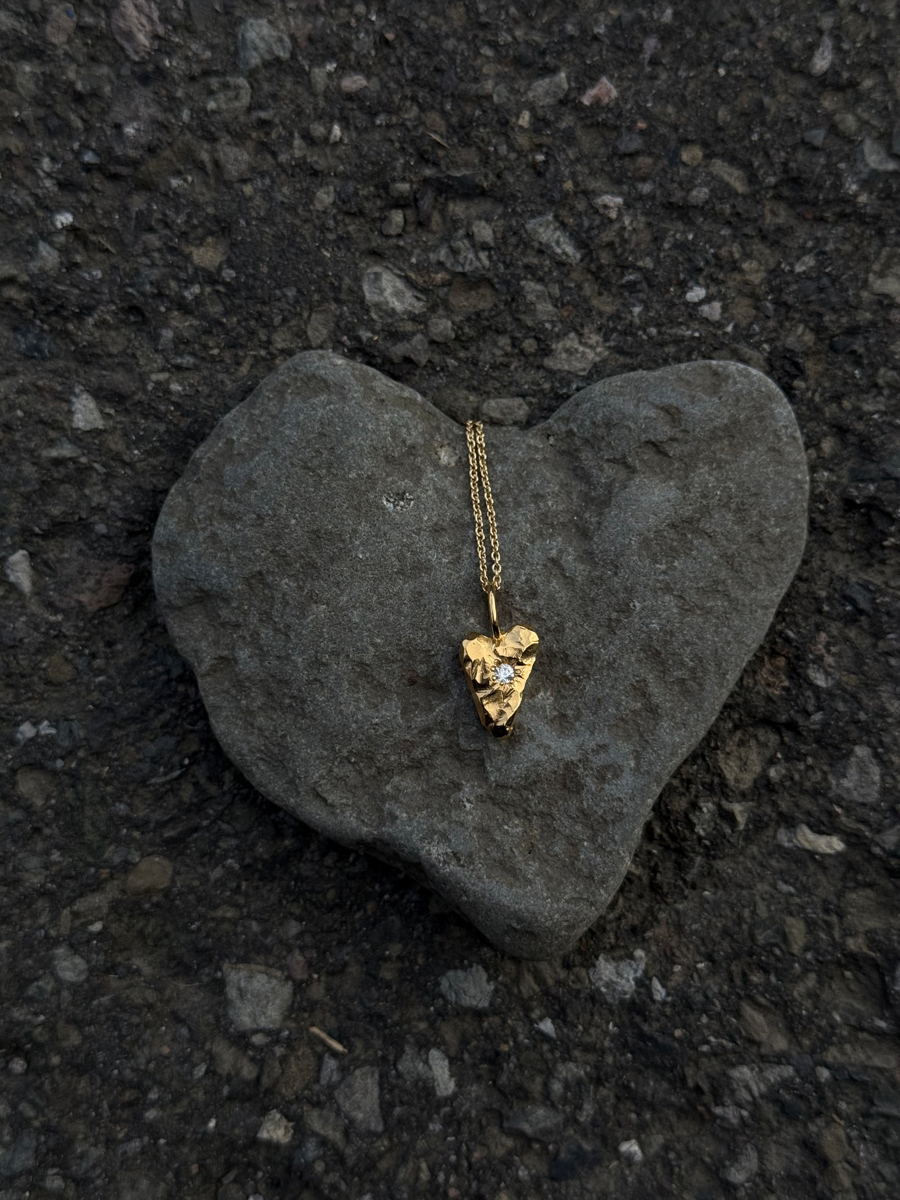 MY HEART Pendant Clear Zirkon