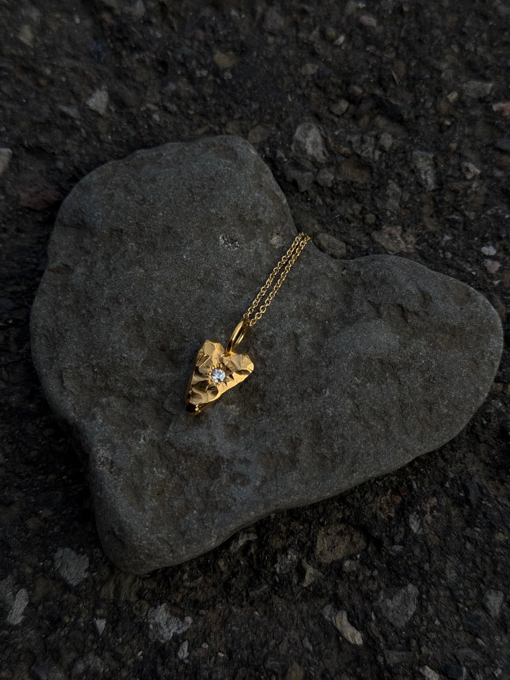 MY HEART Pendant Clear Zirkon