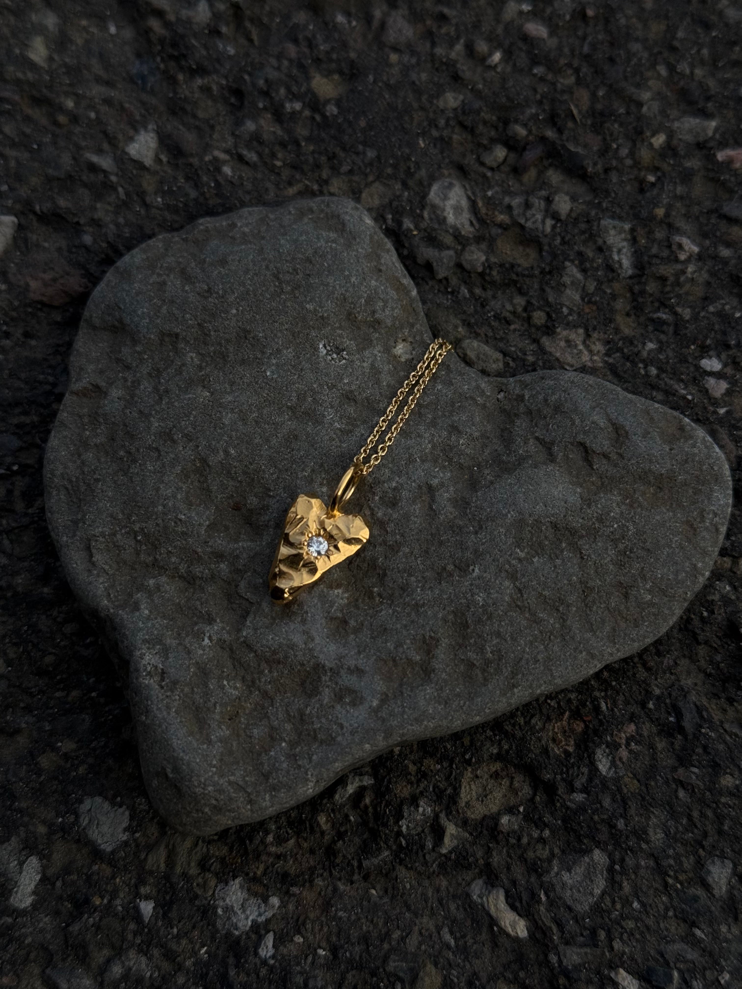 MY HEART Pendant Clear Zirkon