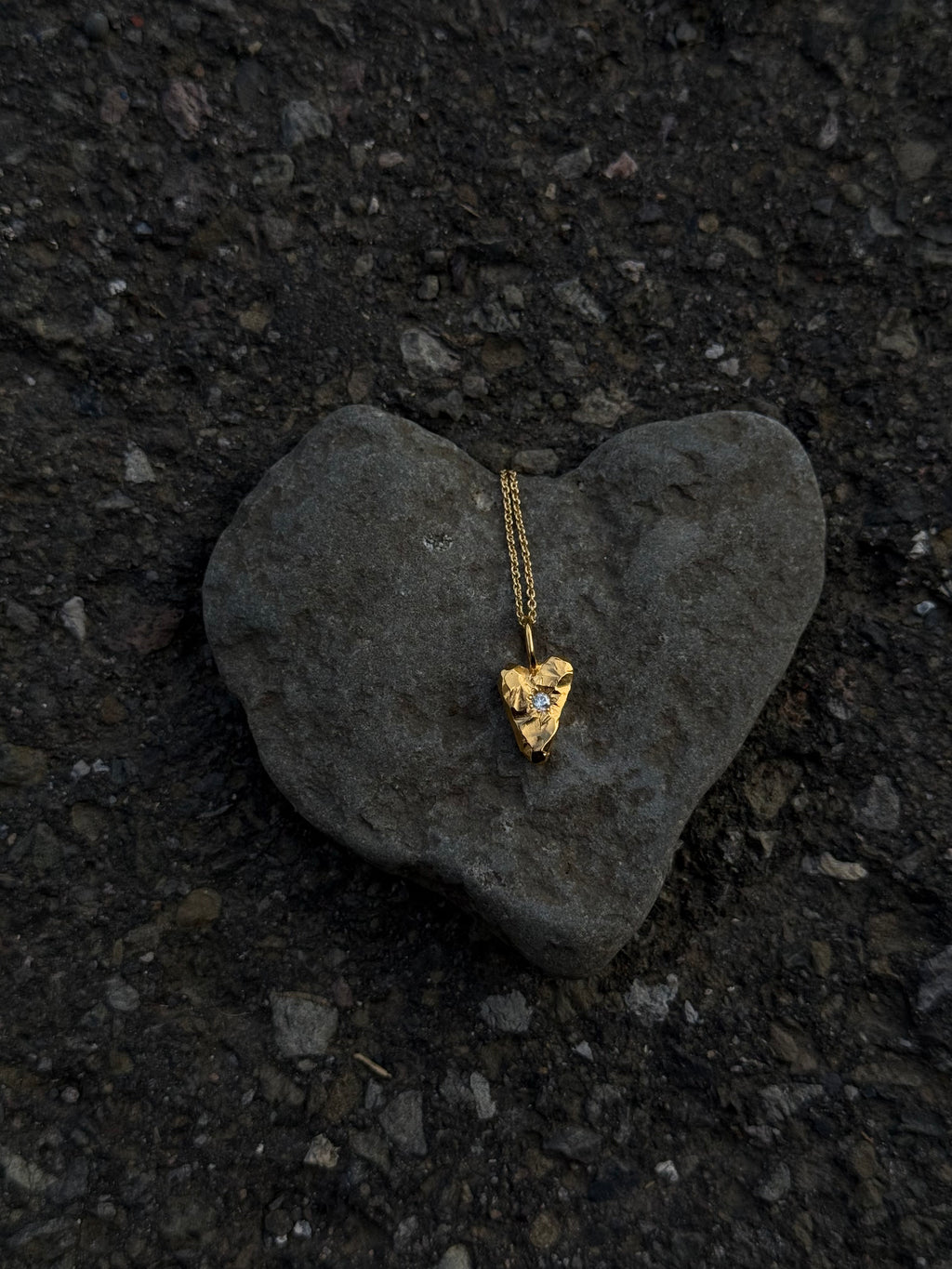 MY HEART Pendant Clear Zirkon