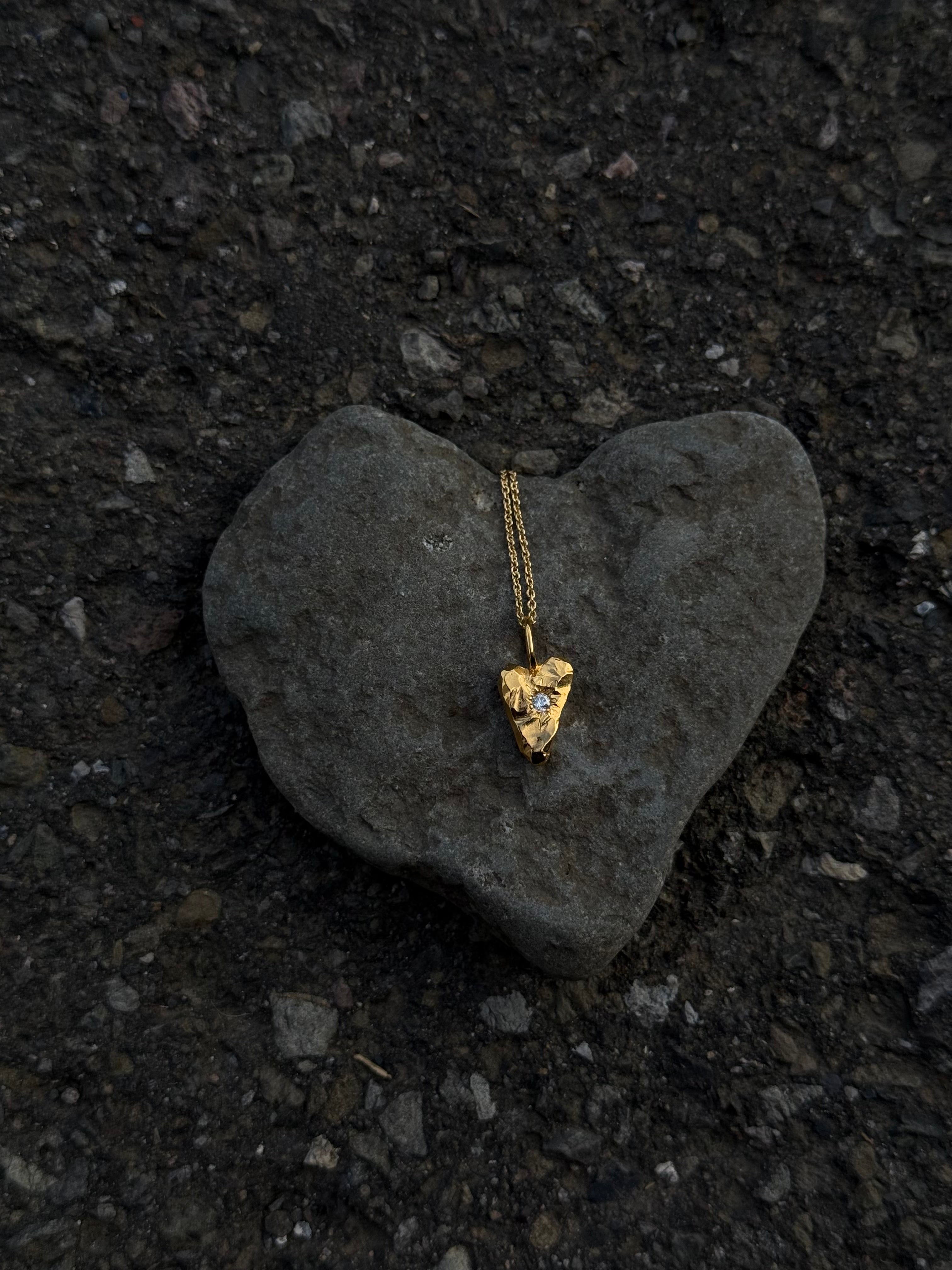 MY HEART Pendant Clear Zirkon