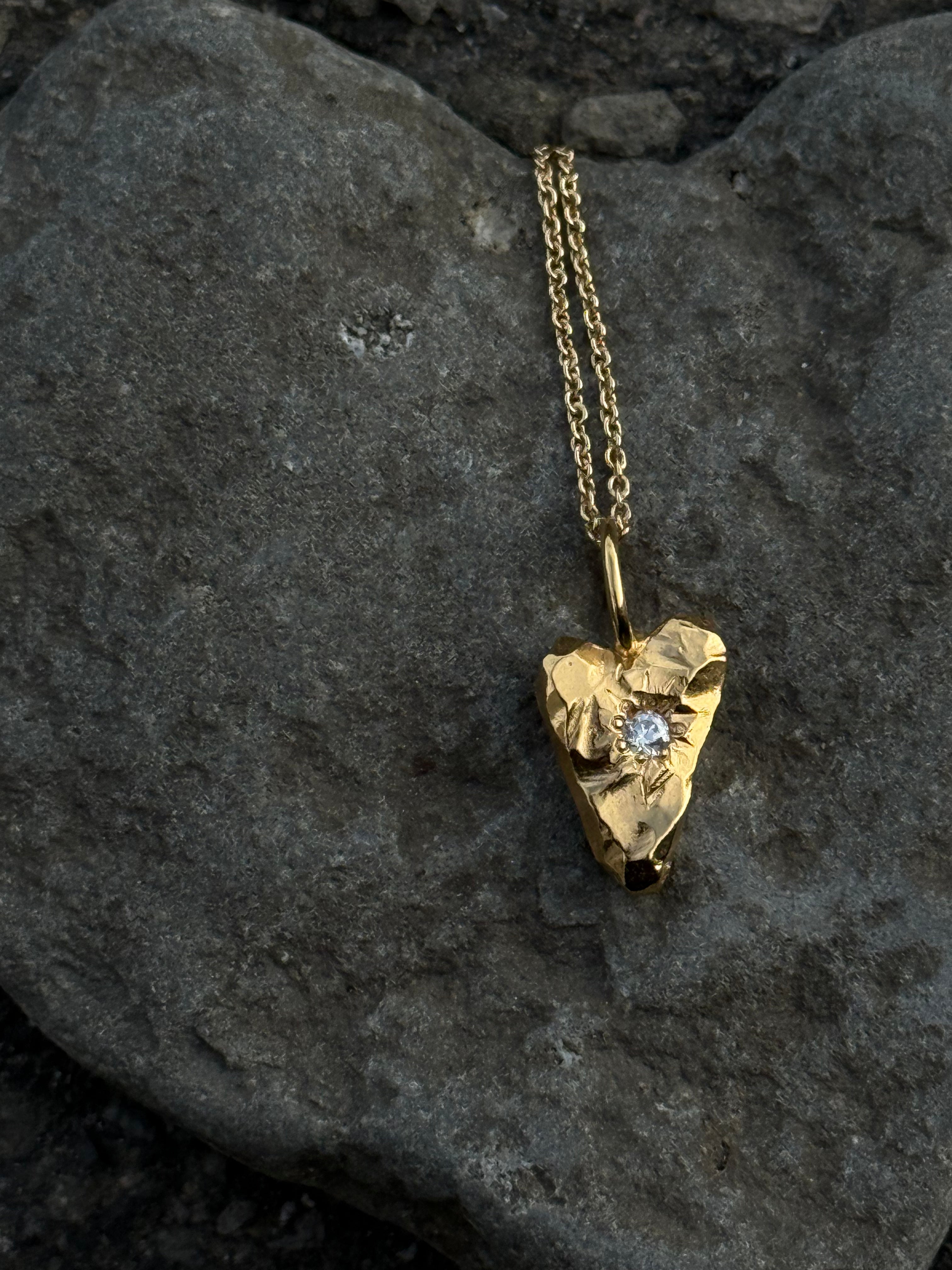 MY HEART Pendant Clear Zirkon