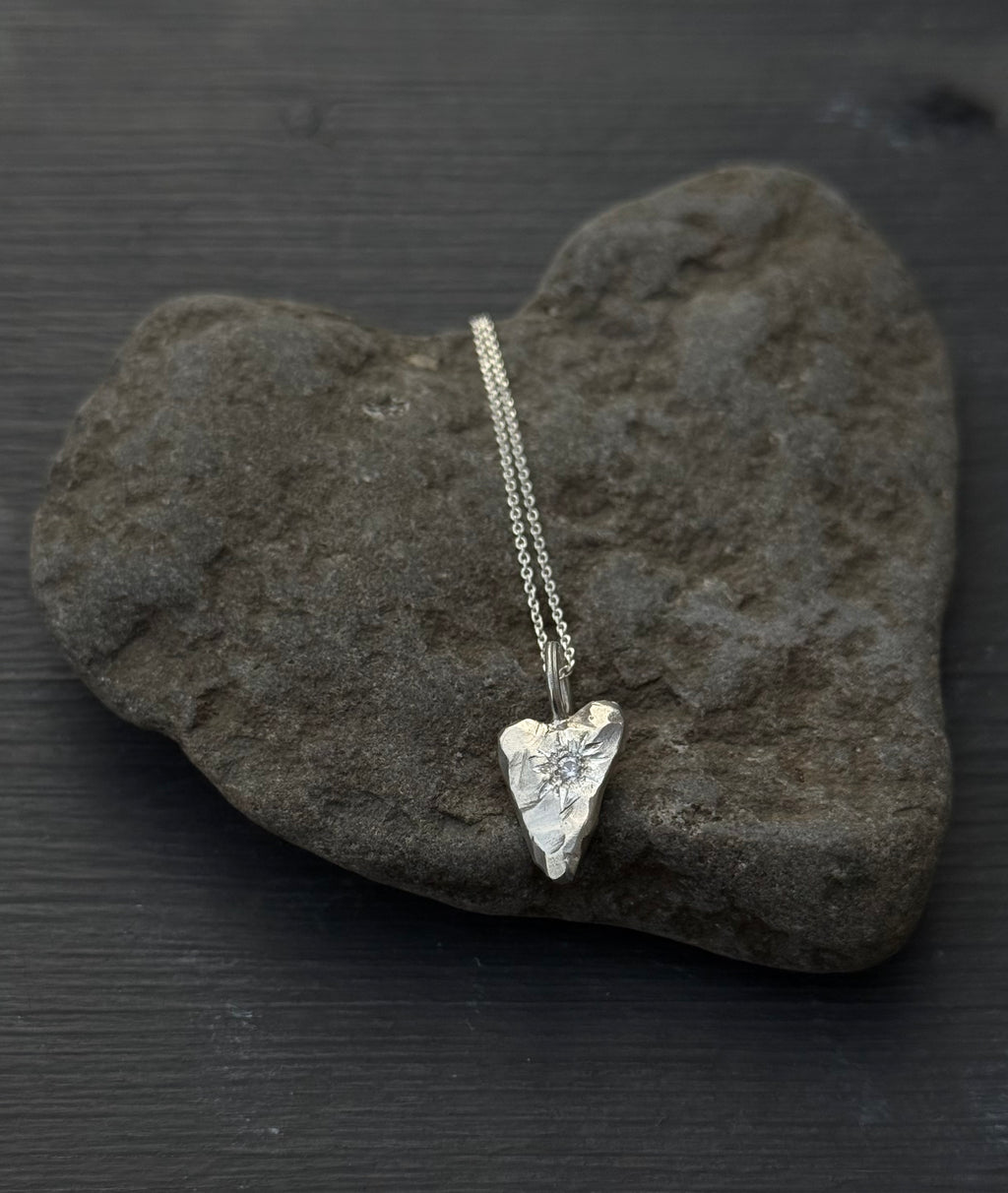 MY HEART Pendant clear zirkon