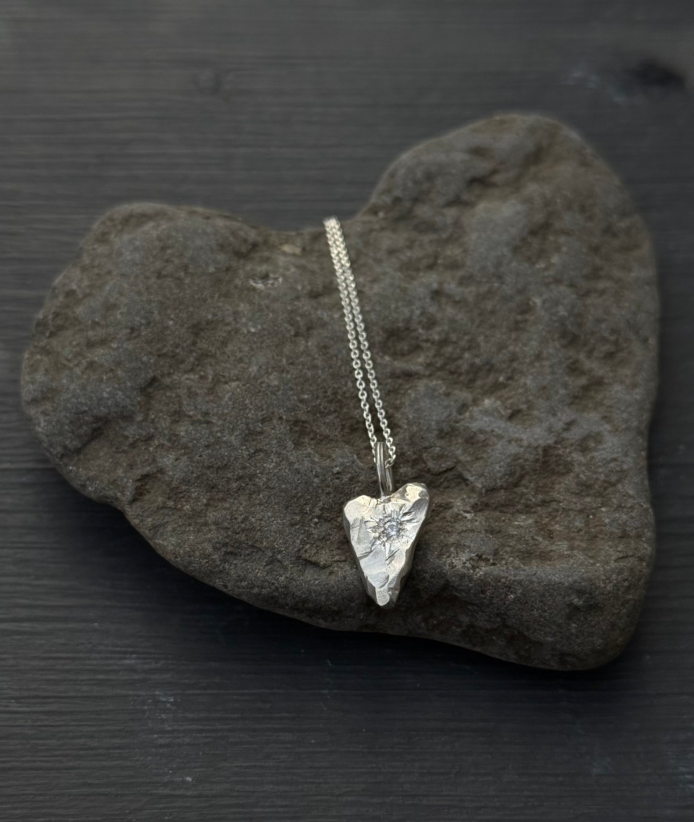 MY HEART Pendant clear zirkon
