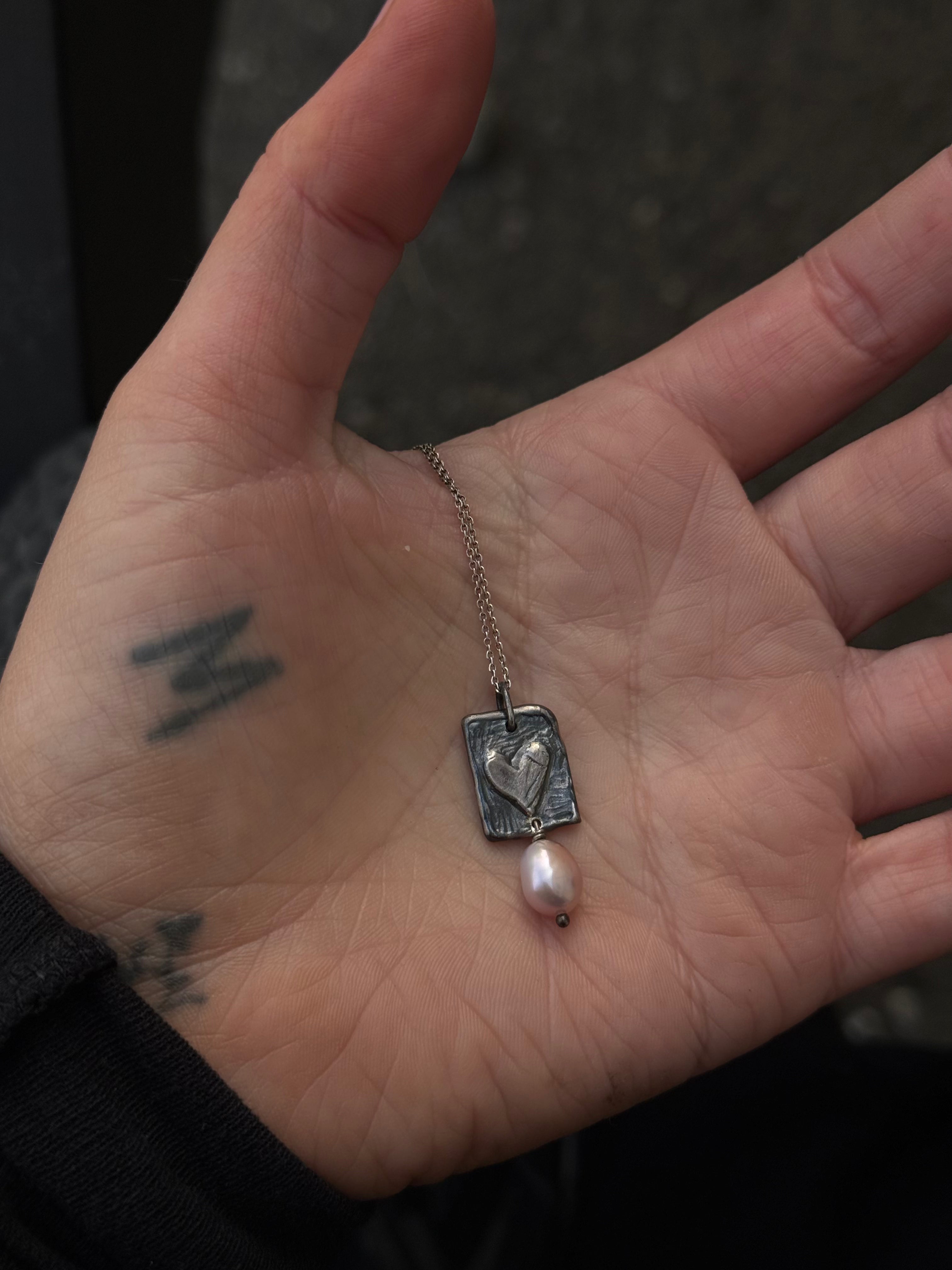 SQUARE LOVE with pearl