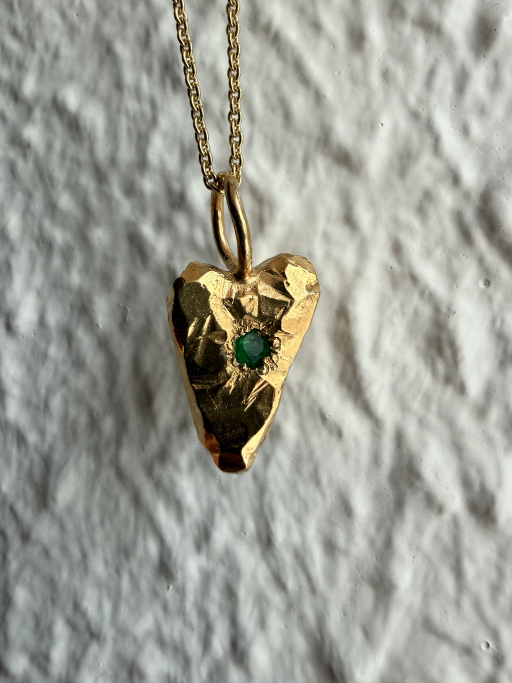 MY HEART Gold plated - Emerald