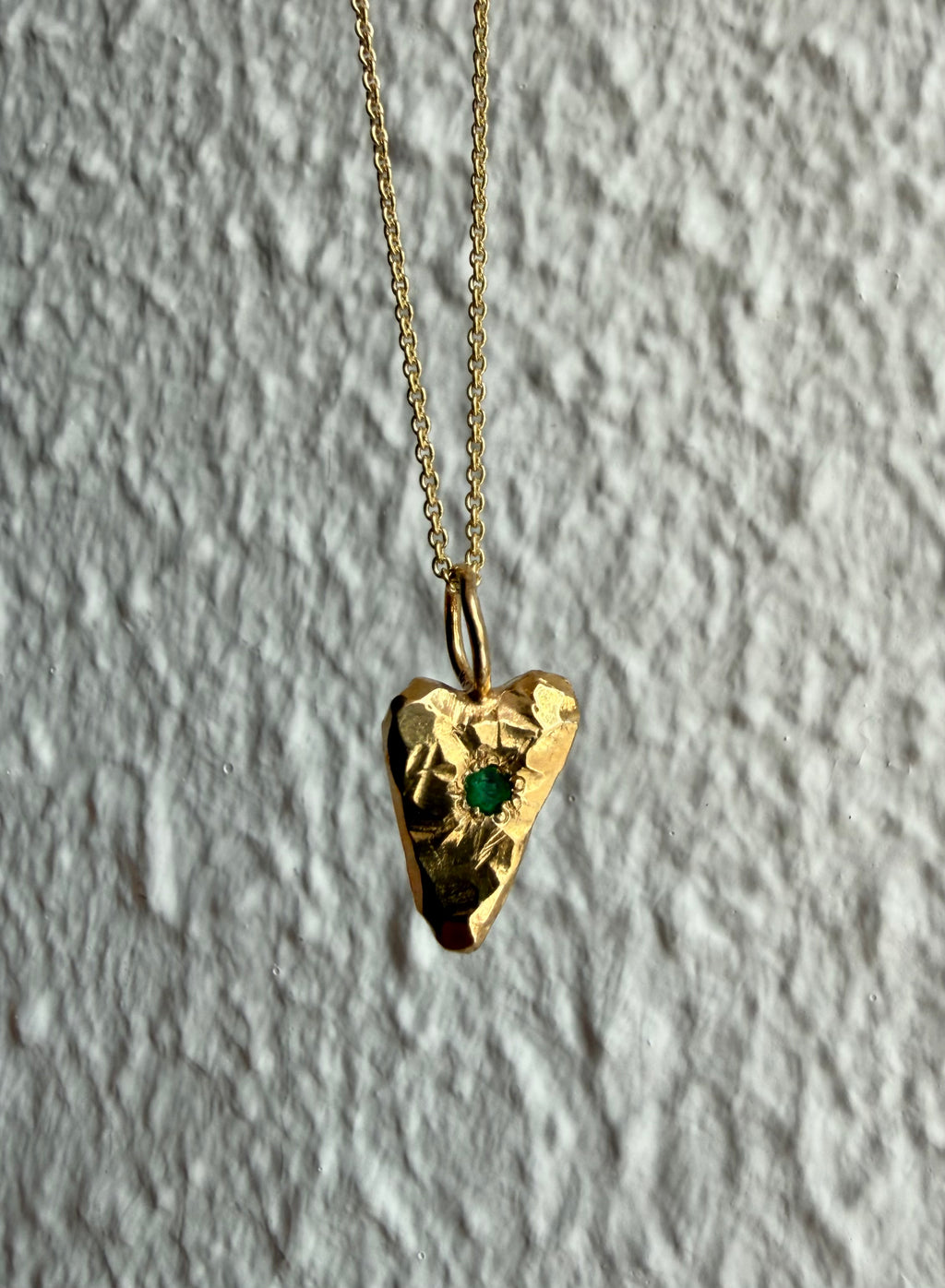 MY HEART Gold plated - Emerald