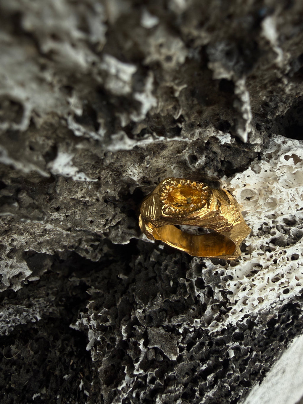 EYJA Ring GOLD PLATED - Citrine