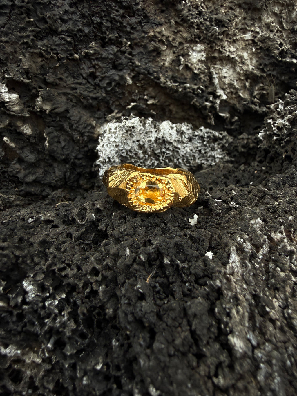 EYJA Ring GOLD PLATED - Citrine