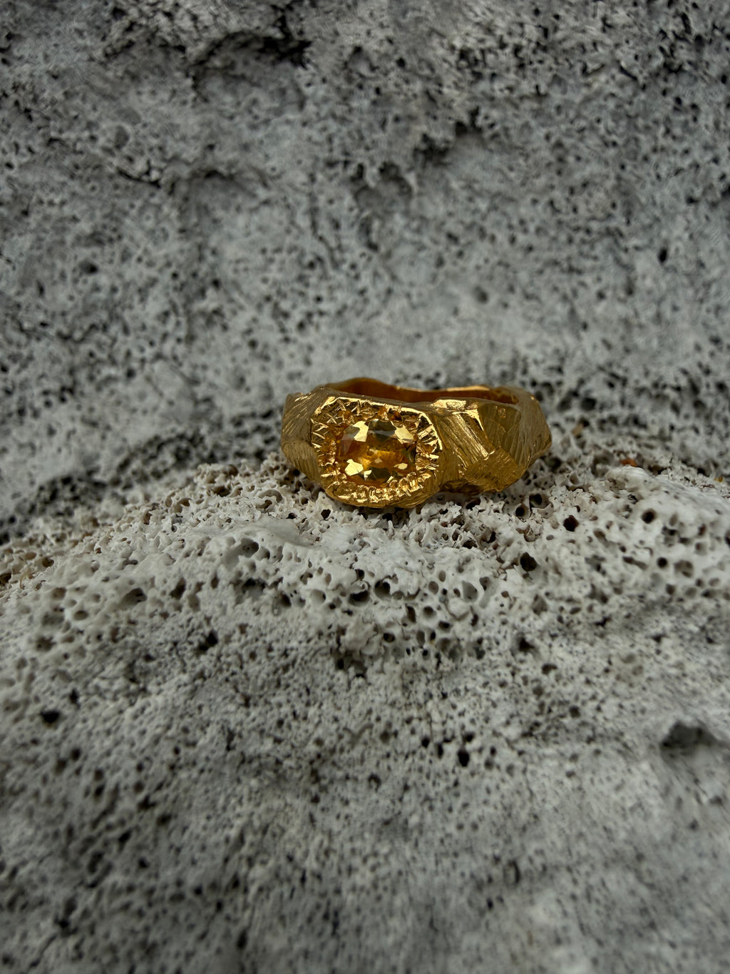 EYJA Ring GOLD PLATED - Citrine