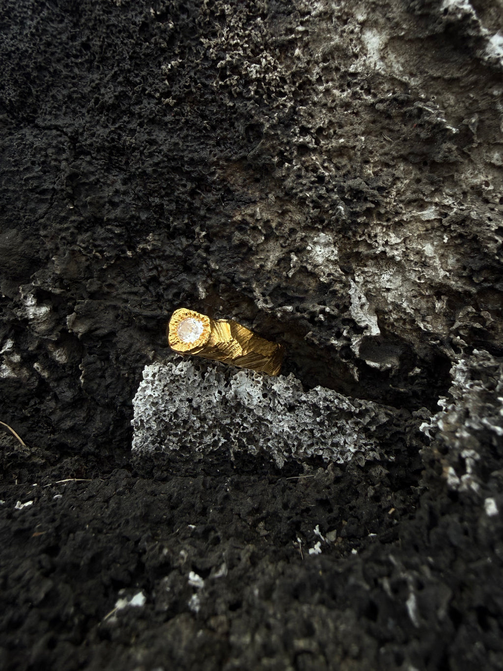 EYJA Ring GOLD PLATED - Cubic zirkonia