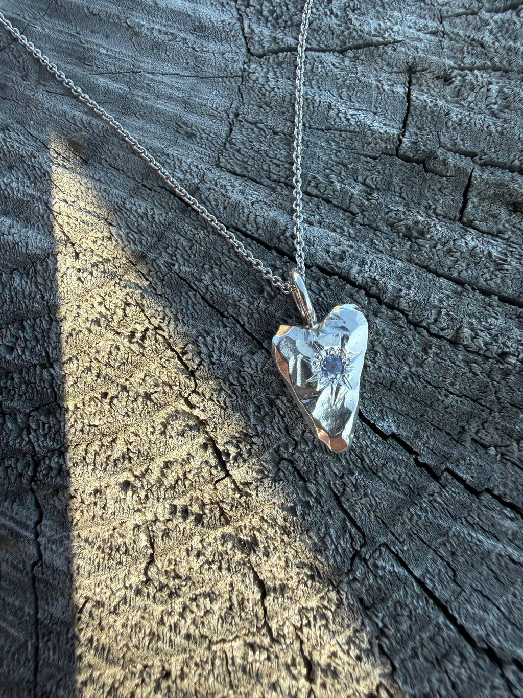MY HEART Pendant - Lilac stone
