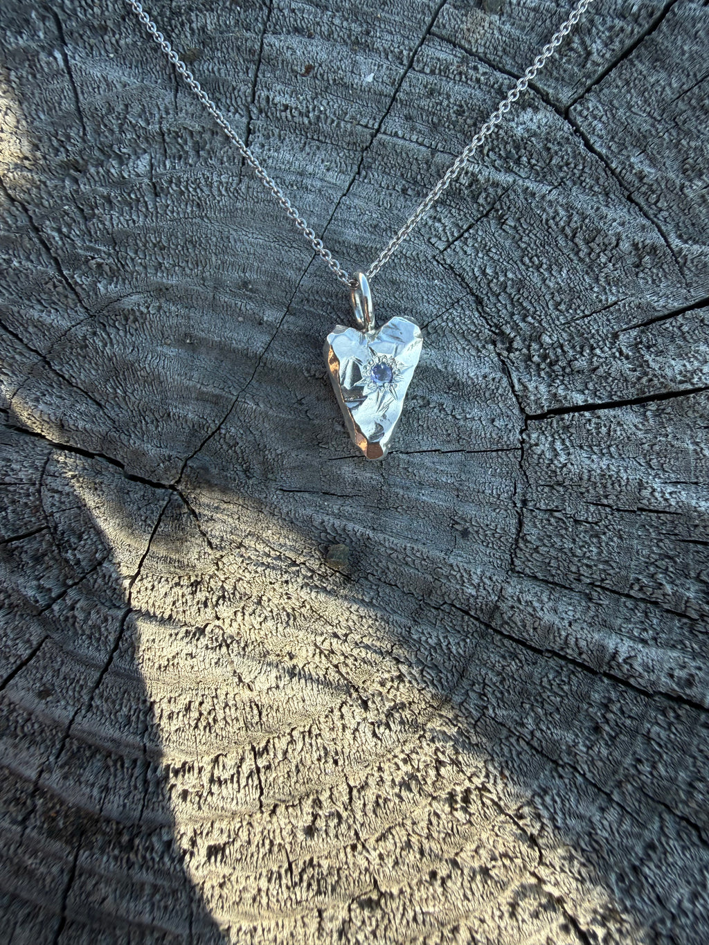 MY HEART Pendant - Lilac stone
