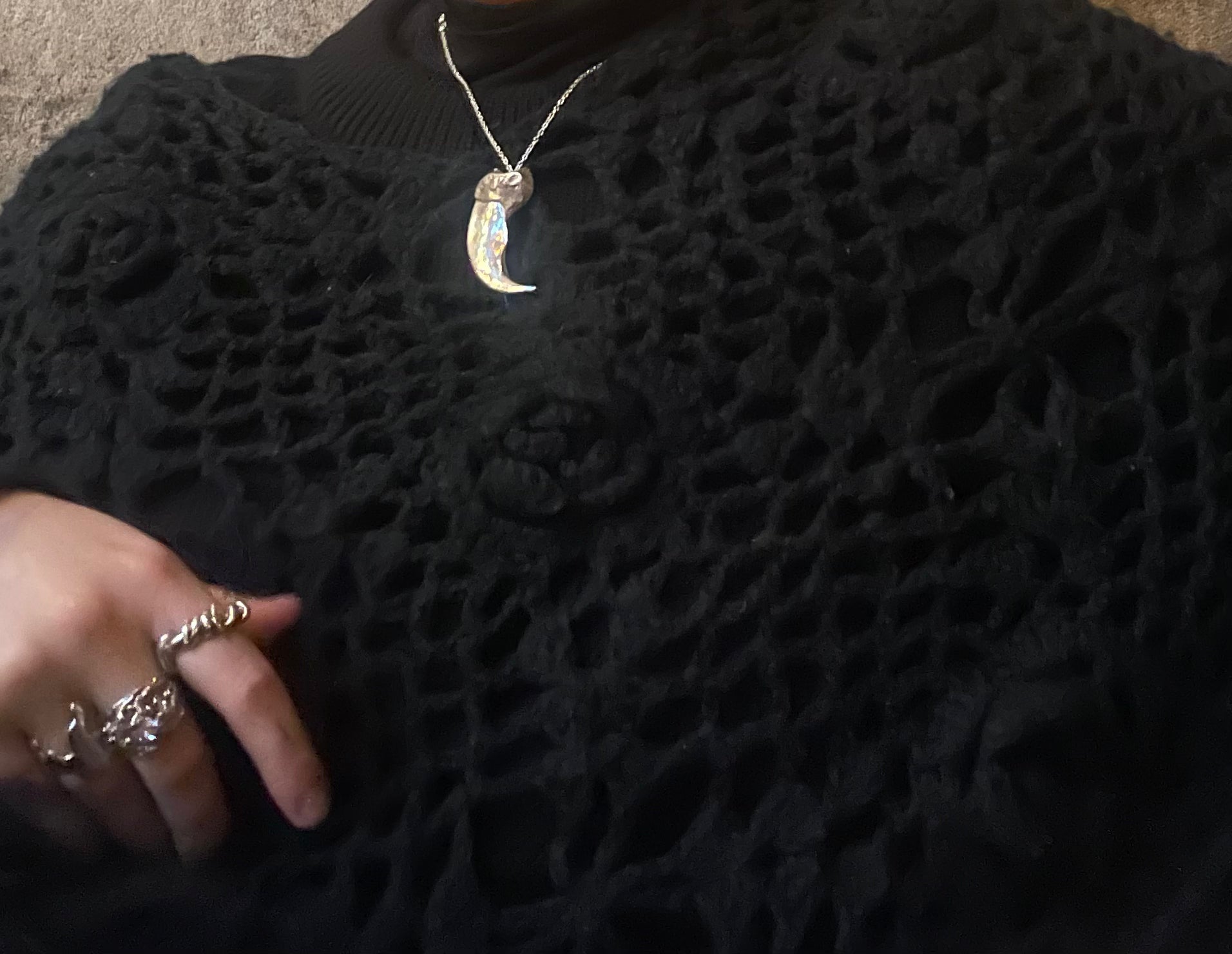 Polar bear claw Necklace