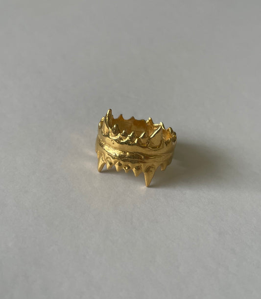 BE KOLD REVERSED Ring GOLD PLATED