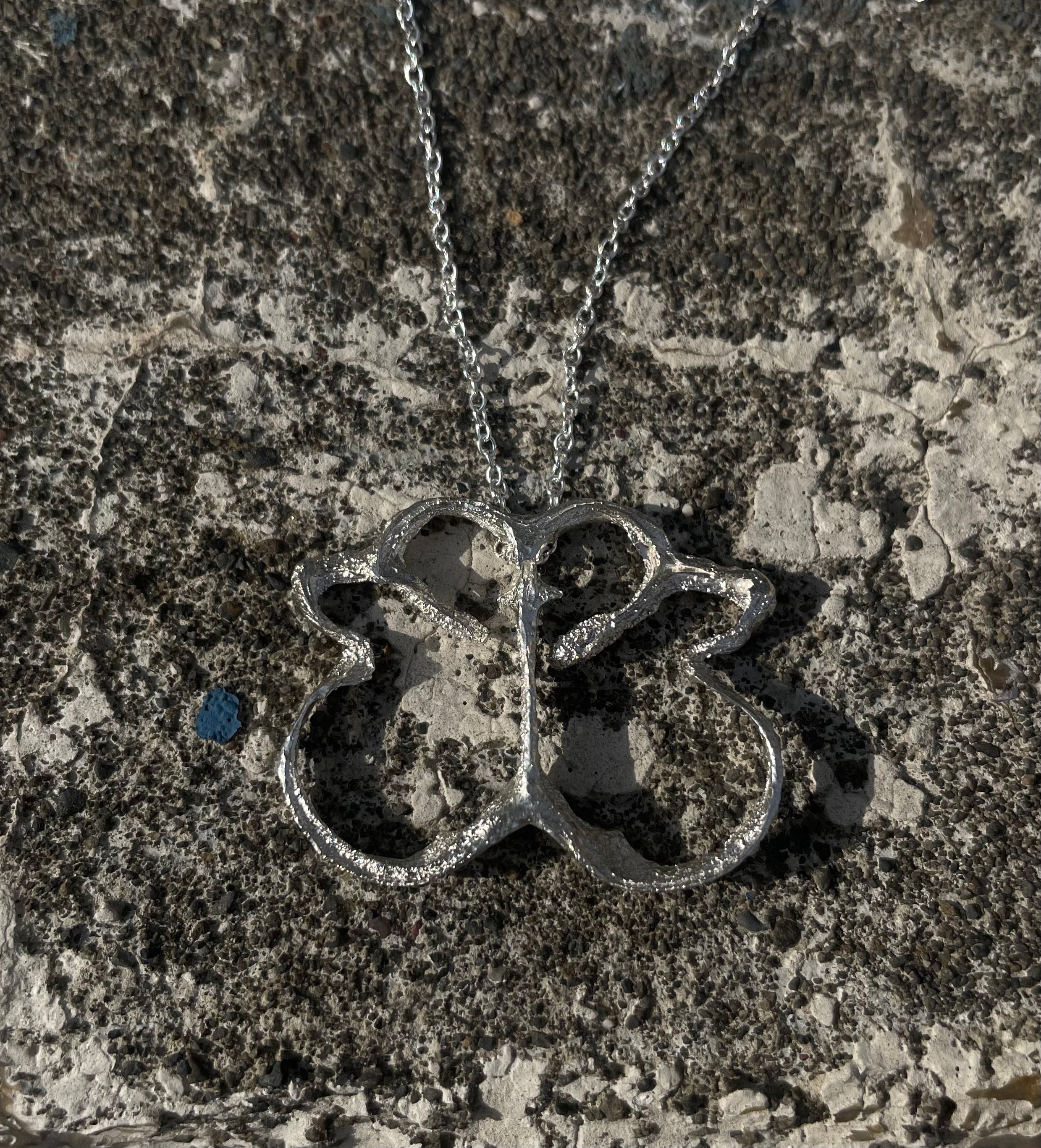 Polar bear snout necklace