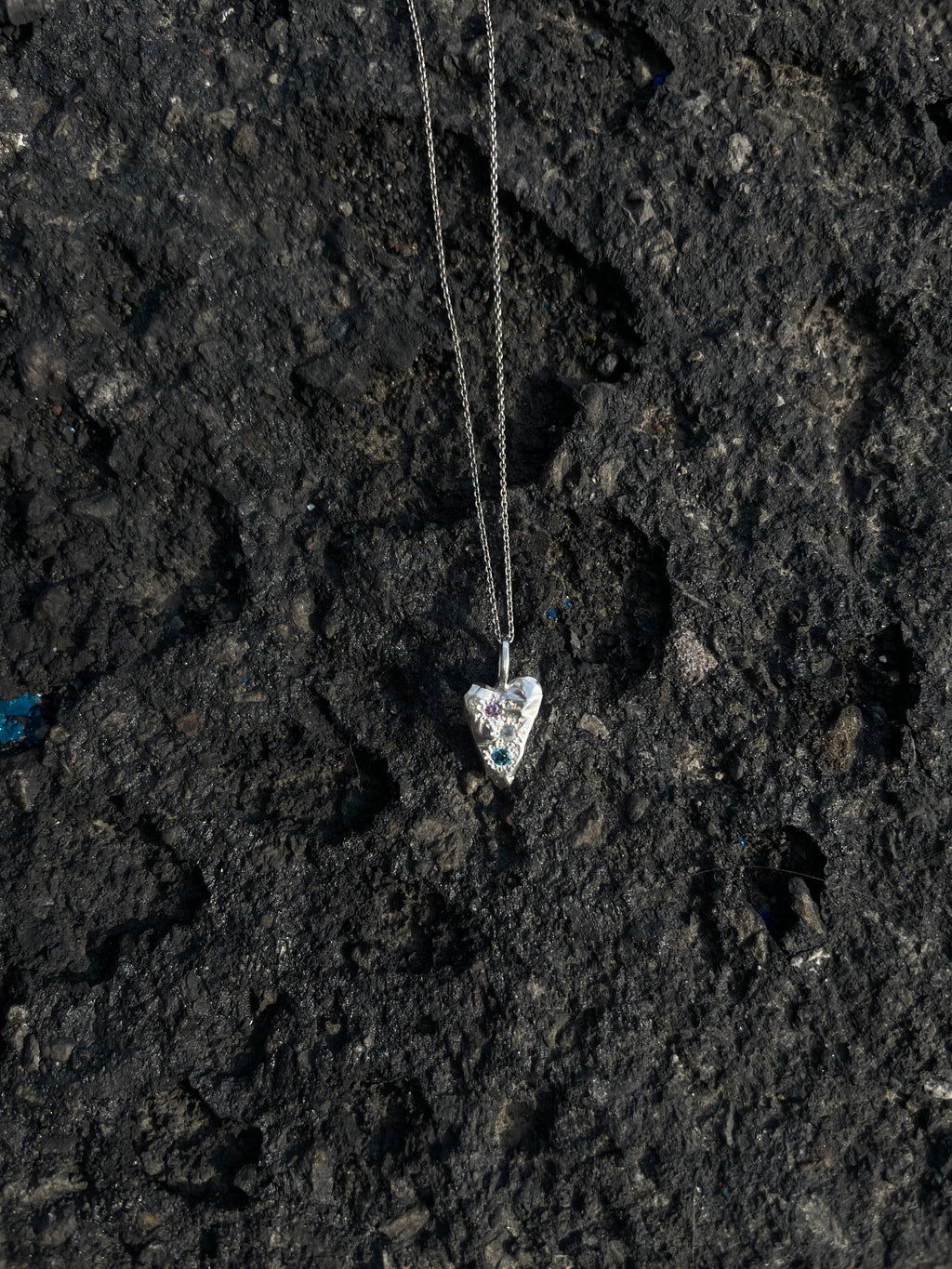 MY HEART Pendant 3x Stones