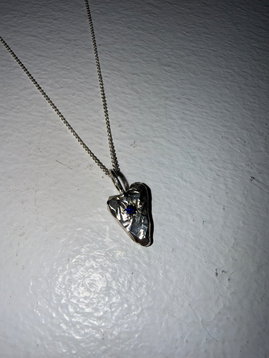 MY HEART Pendant Synthetic sapphire