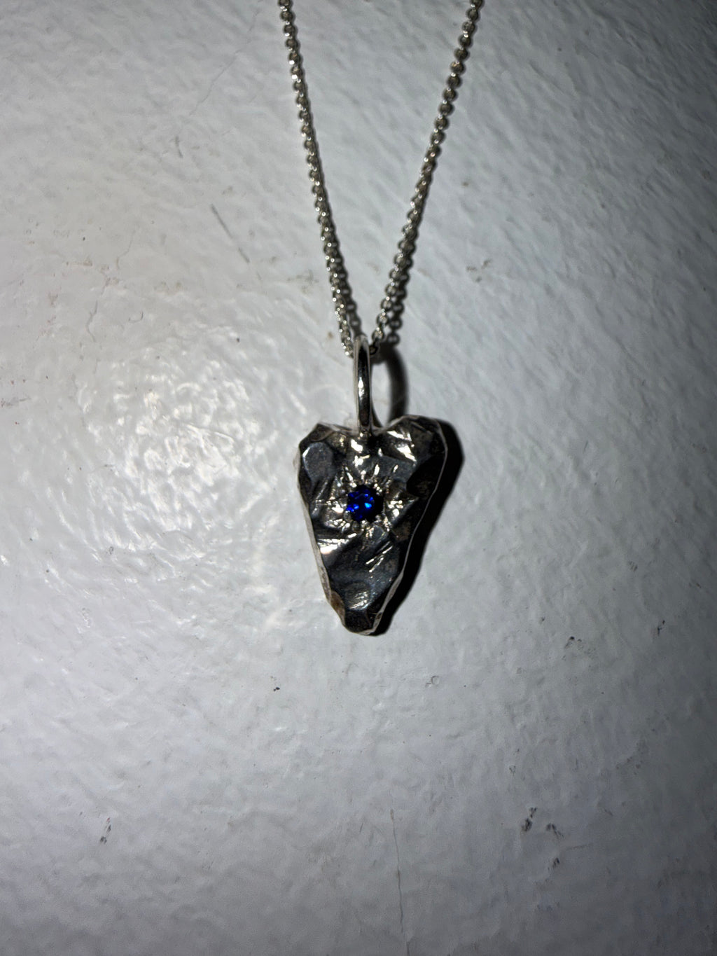 MY HEART Pendant Synthetic sapphire