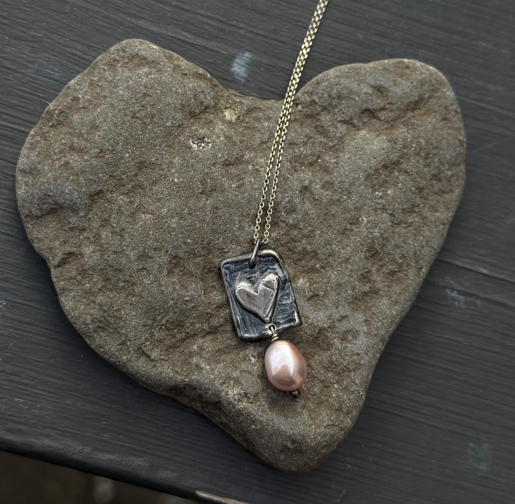 SQUARE LOVE with pearl
